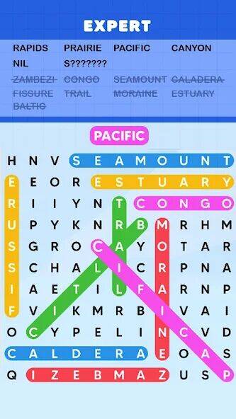 Скачать взломанную Word Search Puzzle Challenge [Бесплатные покупки] MOD apk на Андроид