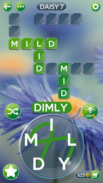 Скачать взломанную Wordscapes In Bloom [Много монет] MOD apk на Андроид