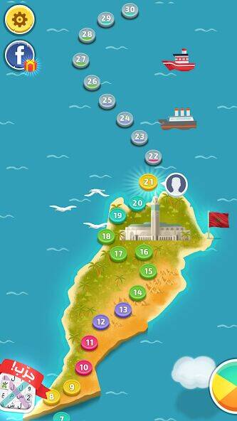 Скачать взломанную كلمات كراش - لعبة تسلية وتحدي  [Много денег] MOD apk на Андроид