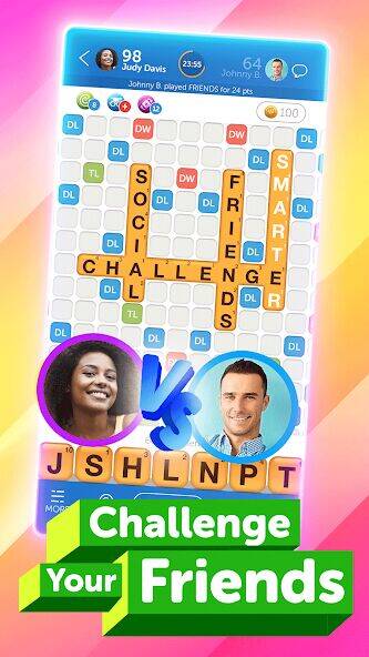 Скачать взломанную Words with Friends 2 Classic [Много денег] MOD apk на Андроид
