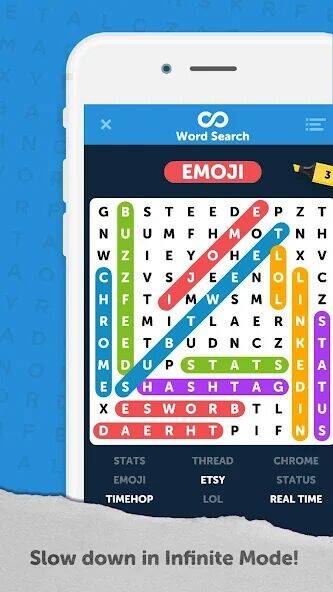 Скачать взломанную Infinite Word Search Puzzles [Много денег] MOD apk на Андроид