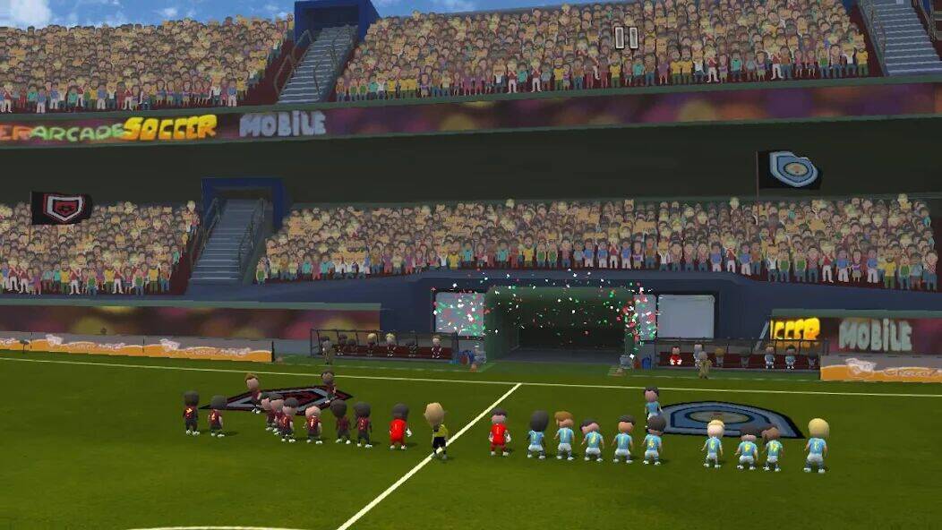 Скачать взломанную Super Arcade Soccer Mobile [Много монет] MOD apk на Андроид