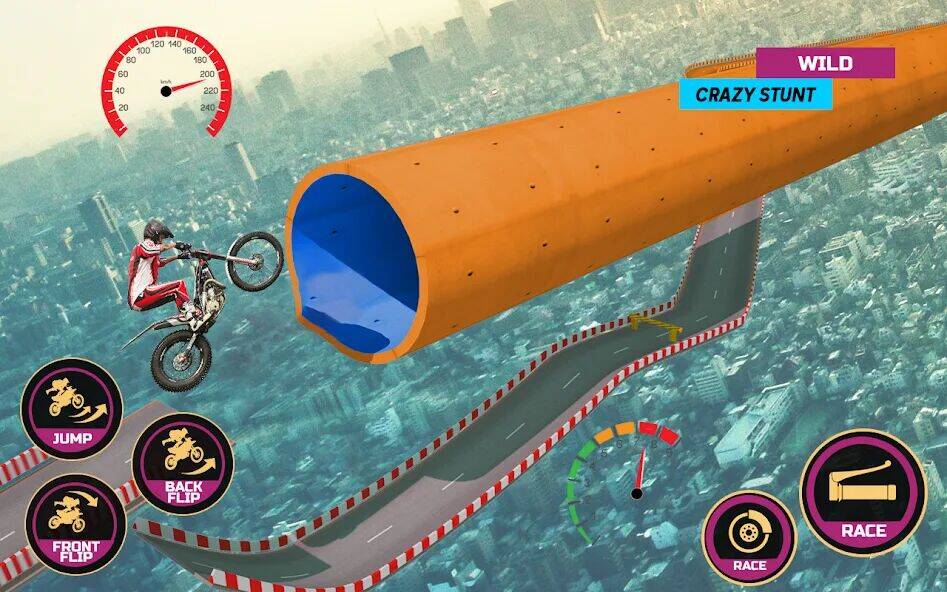 Скачать взломанную Racing Bike Stunt Games Master [Много монет] MOD apk на Андроид