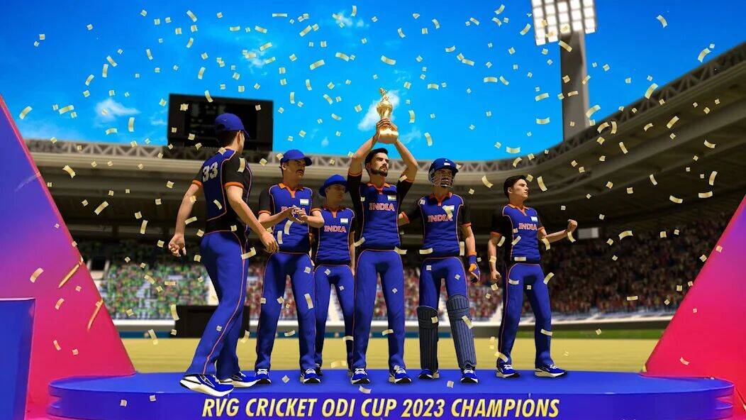Скачать взломанную RVG Real World Cricket Game 3D [Бесплатные покупки] MOD apk на Андроид