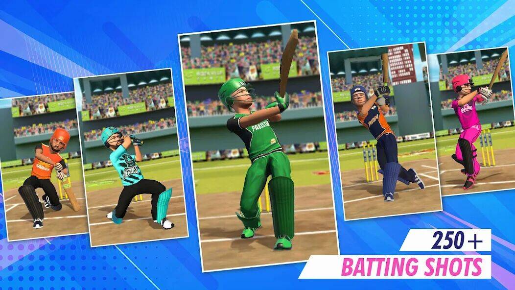 Скачать взломанную RVG Real World Cricket Game 3D [Бесплатные покупки] MOD apk на Андроид