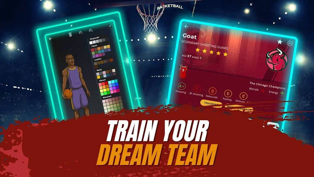 Скачать взломанную Astonishing Basketball Manager [Мод меню] MOD apk на Андроид