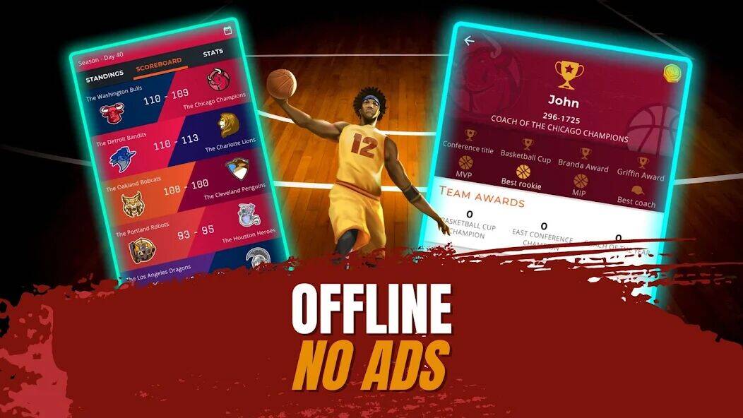 Скачать взломанную Astonishing Basketball Manager [Мод меню] MOD apk на Андроид