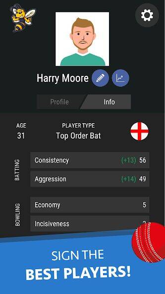Скачать взломанную Wicket Cricket Manager [Много денег] MOD apk на Андроид