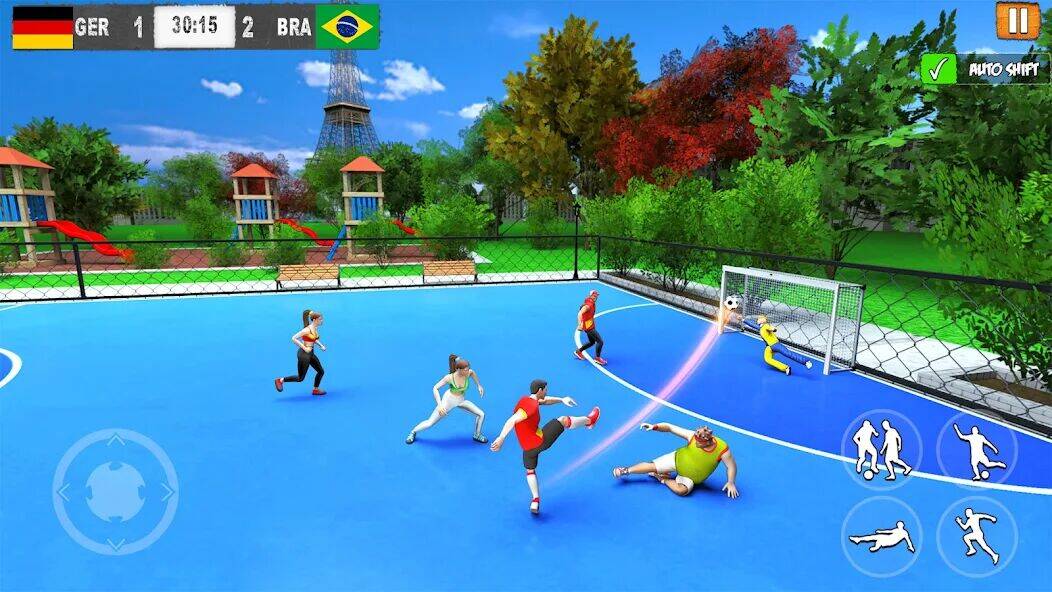 Скачать взломанную Street Football: Futsal Games [Мод меню] MOD apk на Андроид
