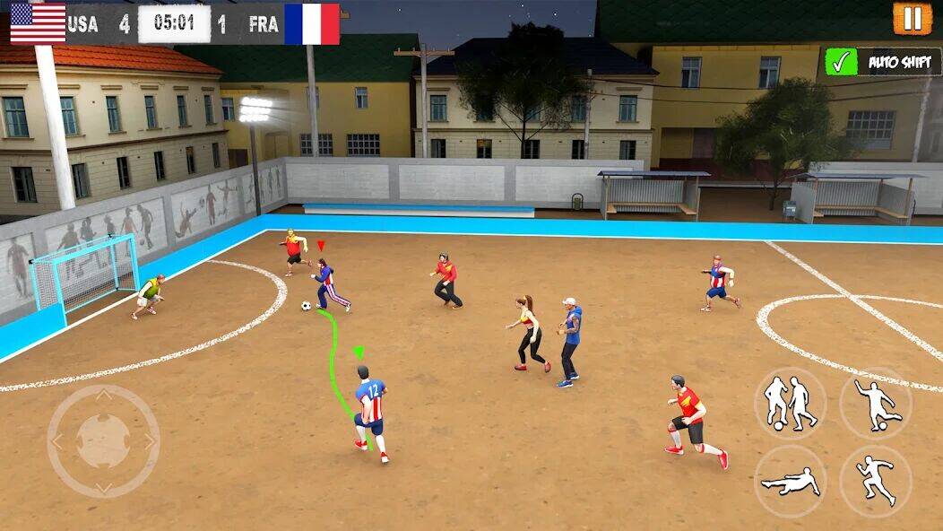 Скачать взломанную Street Football: Futsal Games [Мод меню] MOD apk на Андроид