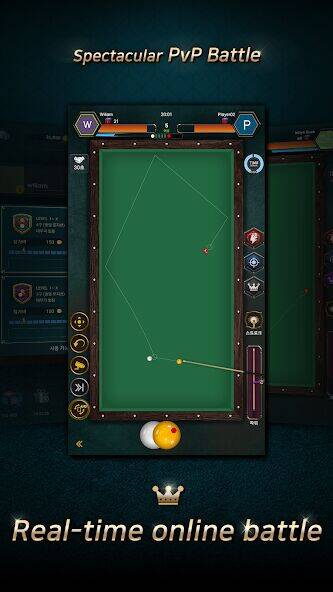 Скачать взломанную Real Billiards Battle - carom [Много денег] MOD apk на Андроид