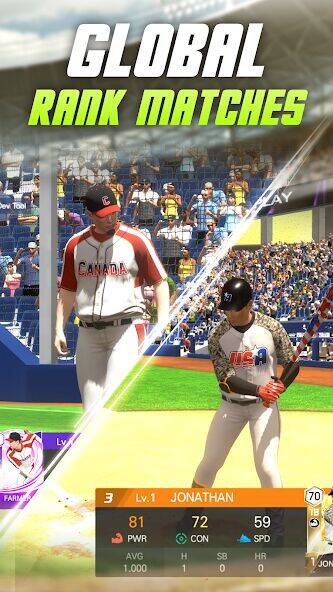 Скачать взломанную Baseball Play: Real-time PVP [Много монет] MOD apk на Андроид