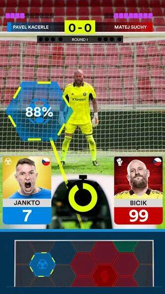 Скачать взломанную Live Penalty Clash [Много денег] MOD apk на Андроид