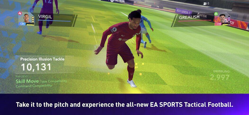 Скачать взломанную EA SPORTS Tactical Football [Много денег] MOD apk на Андроид