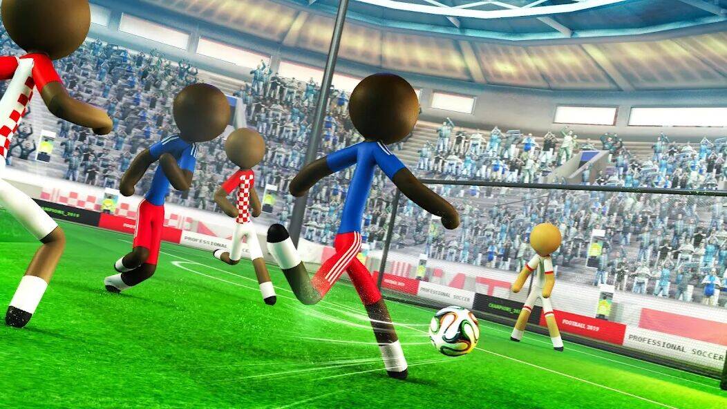 Скачать взломанную Stickman Football Strike Games [Мод меню] MOD apk на Андроид