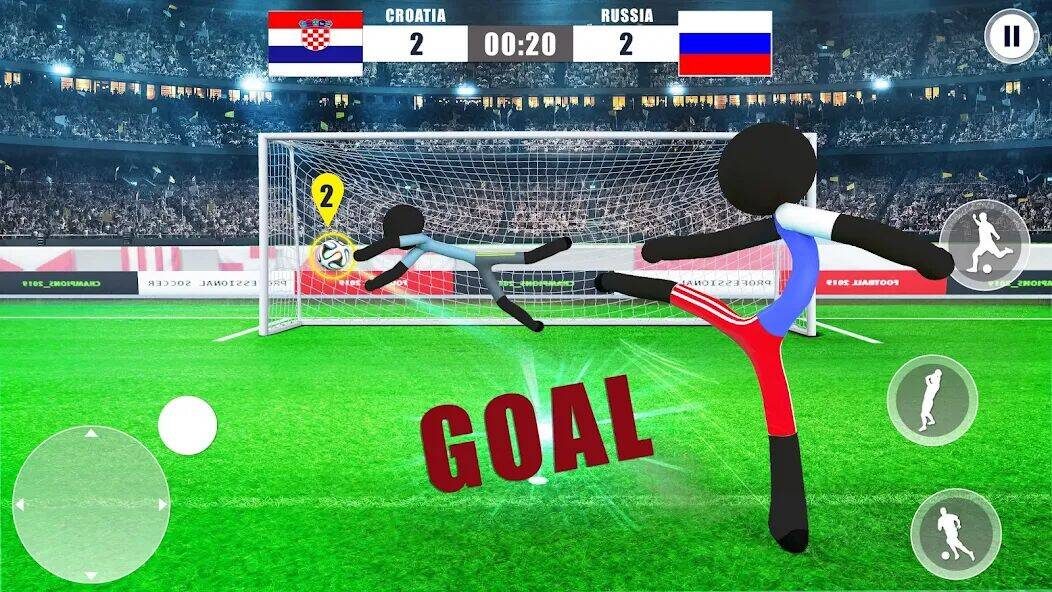 Скачать взломанную Stickman Football Strike Games [Мод меню] MOD apk на Андроид