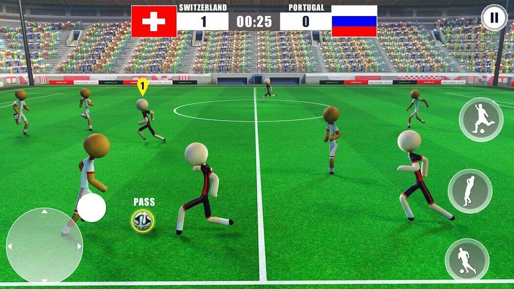 Скачать взломанную Stickman Football Strike Games [Мод меню] MOD apk на Андроид