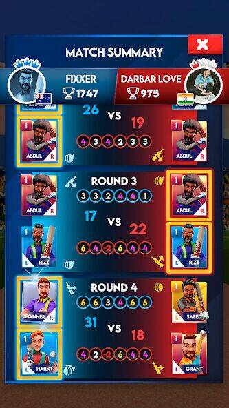 Скачать взломанную Stick Cricket Clash [Много денег] MOD apk на Андроид