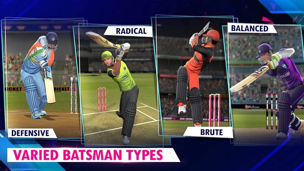 Скачать взломанную Real Cricket™ 22 [Много денег] MOD apk на Андроид