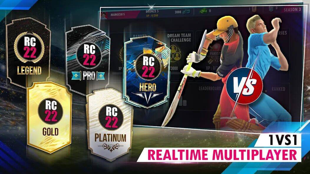 Скачать взломанную Real Cricket™ 22 [Много денег] MOD apk на Андроид