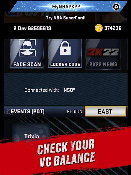 Скачать взломанную MyNBA2K22 [Много монет] MOD apk на Андроид