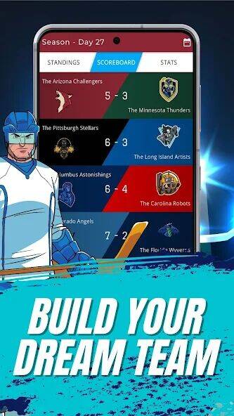 Скачать взломанную Astonishing Hockey Manager [Много денег] MOD apk на Андроид