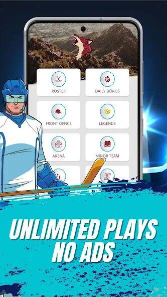 Скачать взломанную Astonishing Hockey Manager [Много денег] MOD apk на Андроид