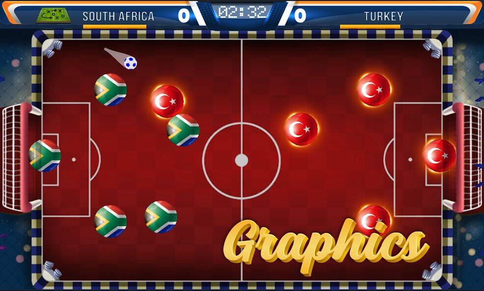 Скачать взломанную Royal Table Soccer [Много монет] MOD apk на Андроид