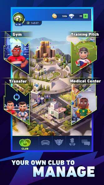 Скачать взломанную AFK Football：Soccer Game [Много монет] MOD apk на Андроид