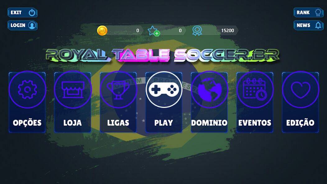Скачать взломанную Royal Table Soccer .BR [Много денег] MOD apk на Андроид