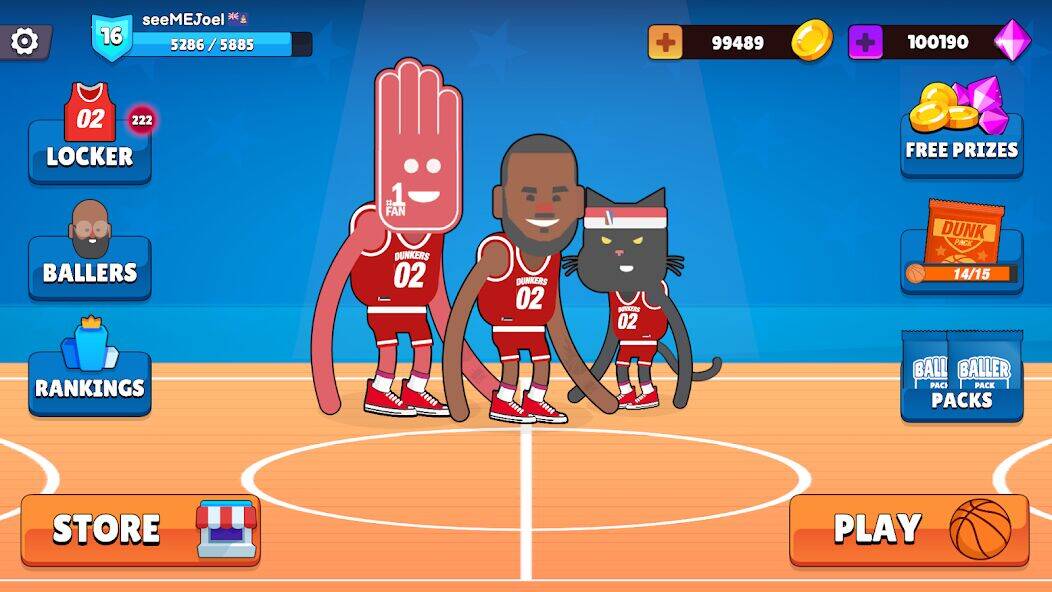 Скачать взломанную Dunkers 2 [Много монет] MOD apk на Андроид