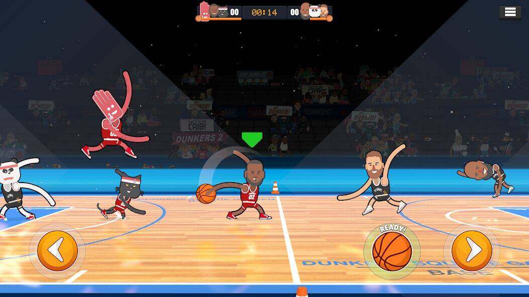 Скачать взломанную Dunkers 2 [Много монет] MOD apk на Андроид