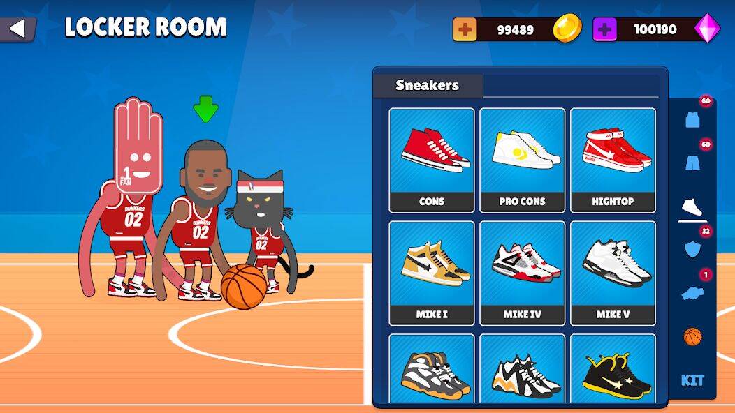 Скачать взломанную Dunkers 2 [Много монет] MOD apk на Андроид
