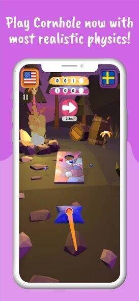 Скачать взломанную Cornhole 3D: Nations League [Много монет] MOD apk на Андроид