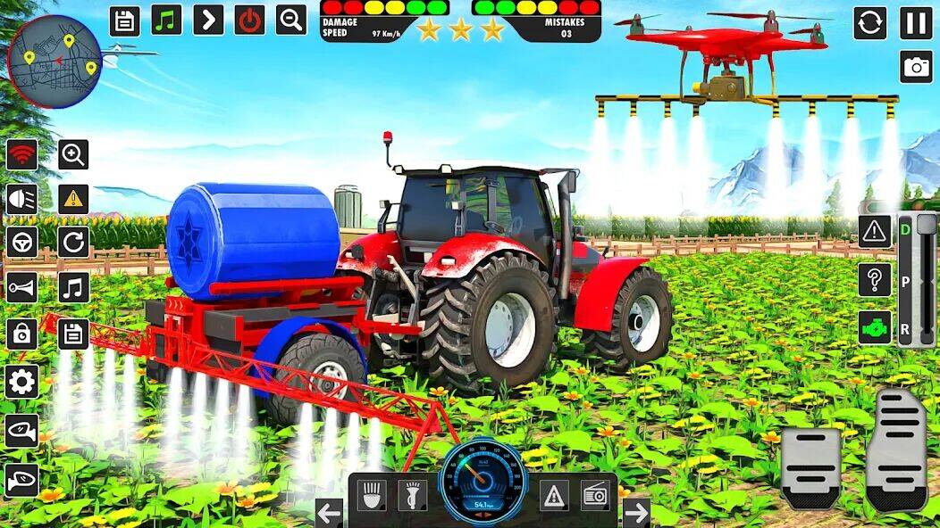 Скачать взломанную Real Tractor Driving Games [Много монет] MOD apk на Андроид