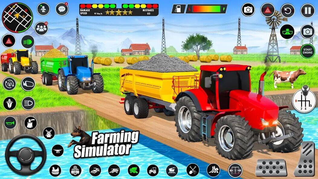 Скачать взломанную Real Tractor Driving Games [Много монет] MOD apk на Андроид