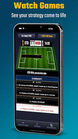 Скачать взломанную Ultimate Club Football Manager [Бесплатные покупки] MOD apk на Андроид