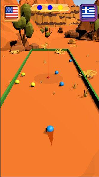 Скачать взломанную Bocce Ball 3D: Nations League [Много денег] MOD apk на Андроид