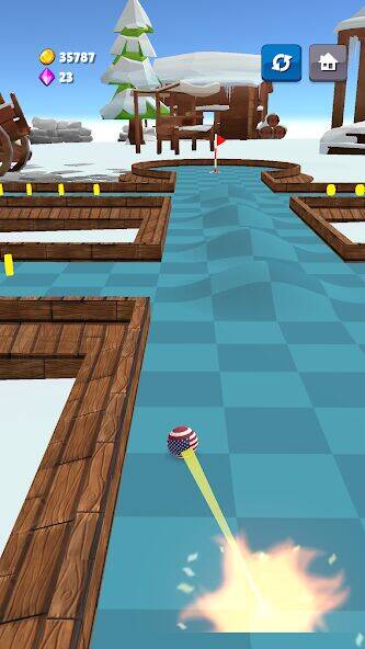 Скачать взломанную Mini Golf Challenge [Бесплатные покупки] MOD apk на Андроид