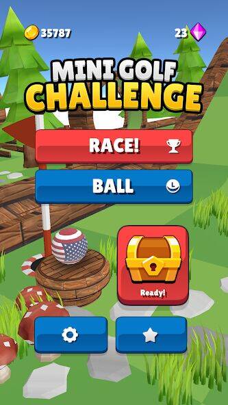 Скачать взломанную Mini Golf Challenge [Бесплатные покупки] MOD apk на Андроид