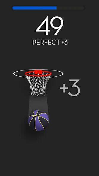 Скачать взломанную Dunk Stroke - 3D-баскетбольная [Много монет] MOD apk на Андроид