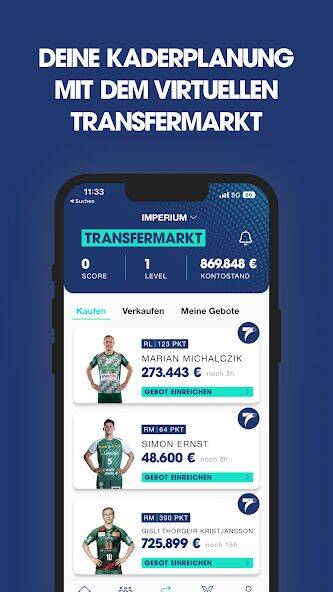 Скачать взломанную START7 - Der Handball Manager [Бесплатные покупки] MOD apk на Андроид