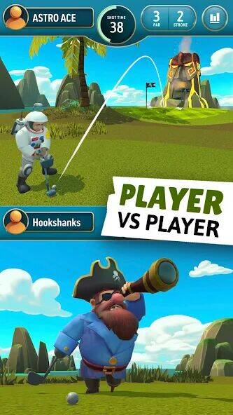 Скачать взломанную Shankstars Golf [Много денег] MOD apk на Андроид