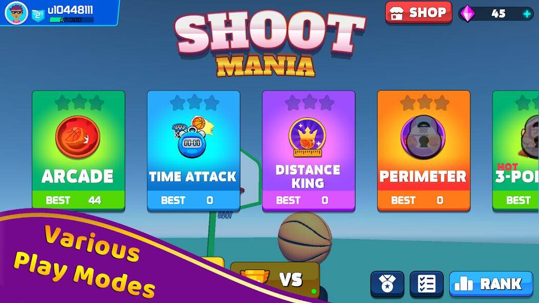 Скачать взломанную Shoot Challenge Basketball [Много денег] MOD apk на Андроид