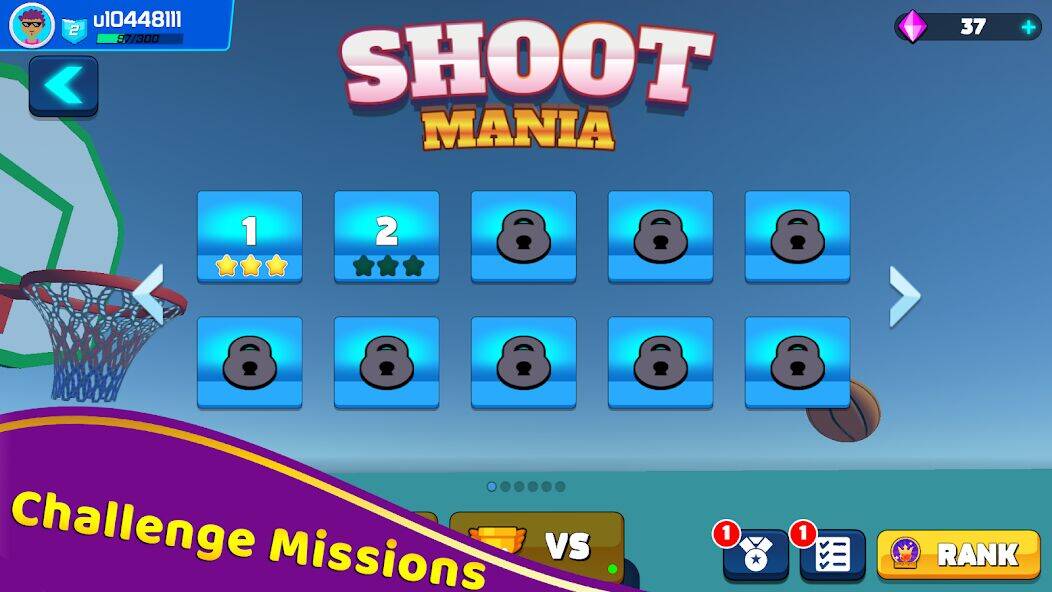 Скачать взломанную Shoot Challenge Basketball [Много денег] MOD apk на Андроид