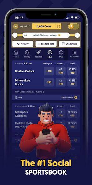 Скачать взломанную Fliff - Sports Picks [Много денег] MOD apk на Андроид