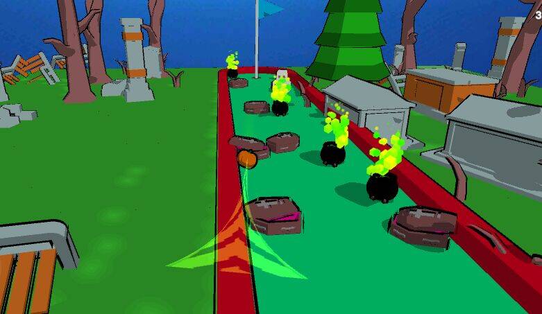 Скачать взломанную MiniGolf Madness: Halloween [Много монет] MOD apk на Андроид