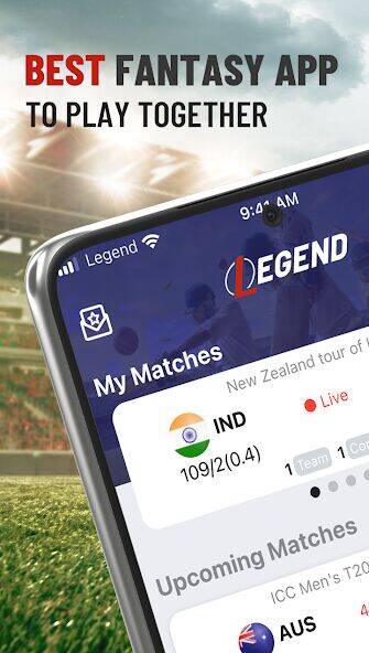 Скачать взломанную Legend Fantasy- Fantasy sports [Много монет] MOD apk на Андроид