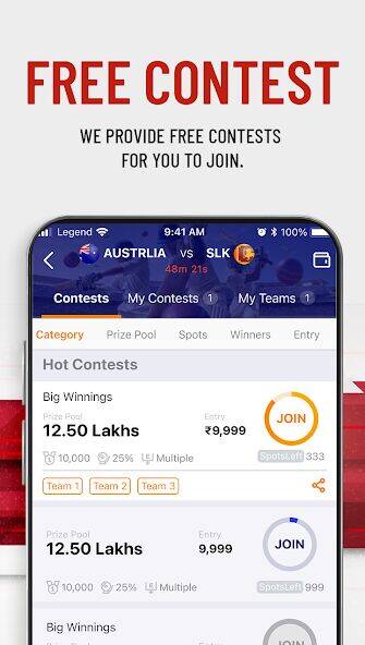 Скачать взломанную Legend Fantasy- Fantasy sports [Много монет] MOD apk на Андроид