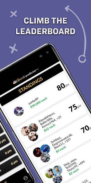 Скачать взломанную NBC Sports Predictor [Бесплатные покупки] MOD apk на Андроид